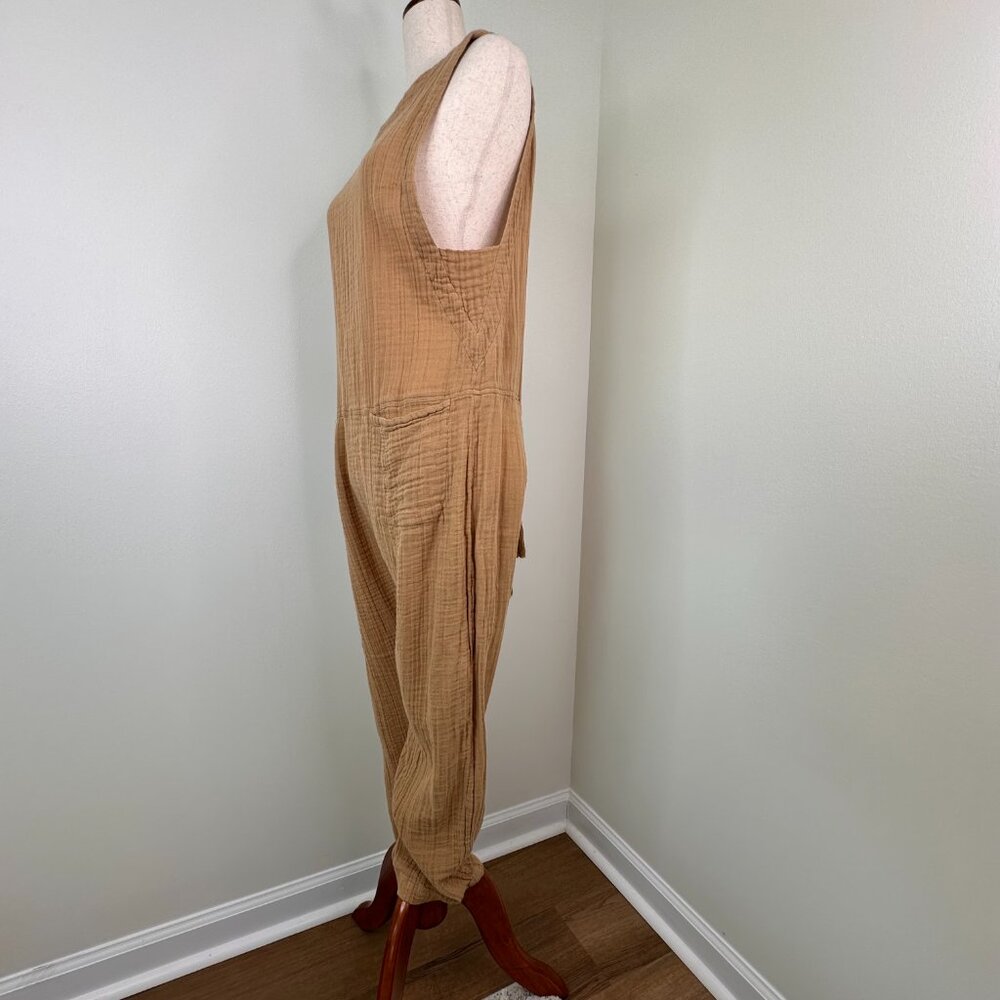 Free People "Take It asy" Tie Back Cotton Jumpsuit - Picture 2 of 5